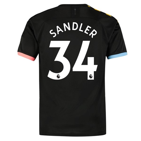 Camiseta Manchester City NO.34 Sandler 2ª Kit 2019 2020 Negro